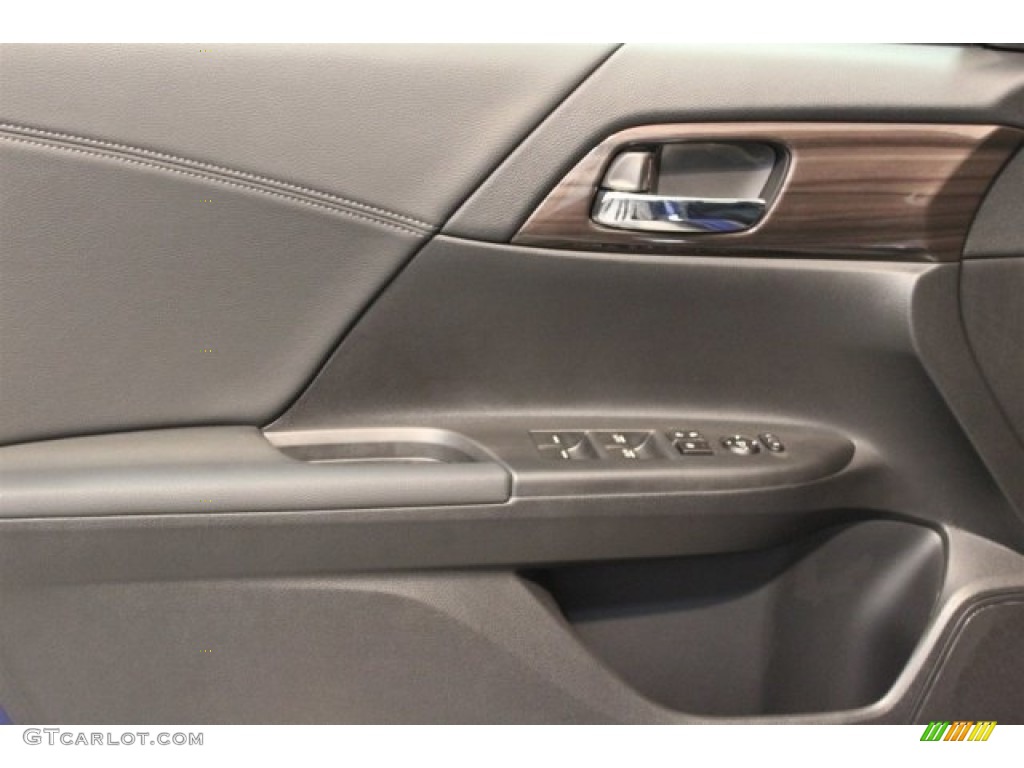 2017 Accord Hybrid Sedan - Vortex Blue Pearl / Black photo #7