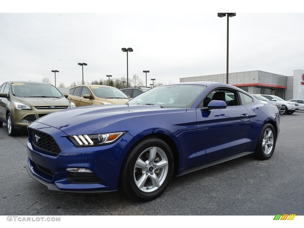 2016 Mustang V6 Coupe - Deep Impact Blue Metallic / Ebony photo #6