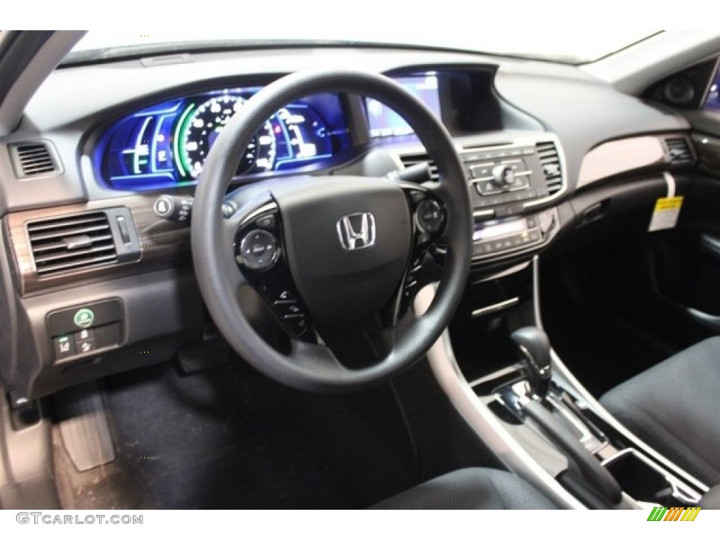2017 Accord Hybrid Sedan - Vortex Blue Pearl / Black photo #11