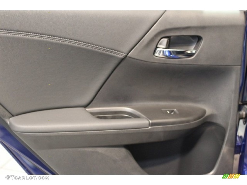 2017 Accord Hybrid Sedan - Vortex Blue Pearl / Black photo #27