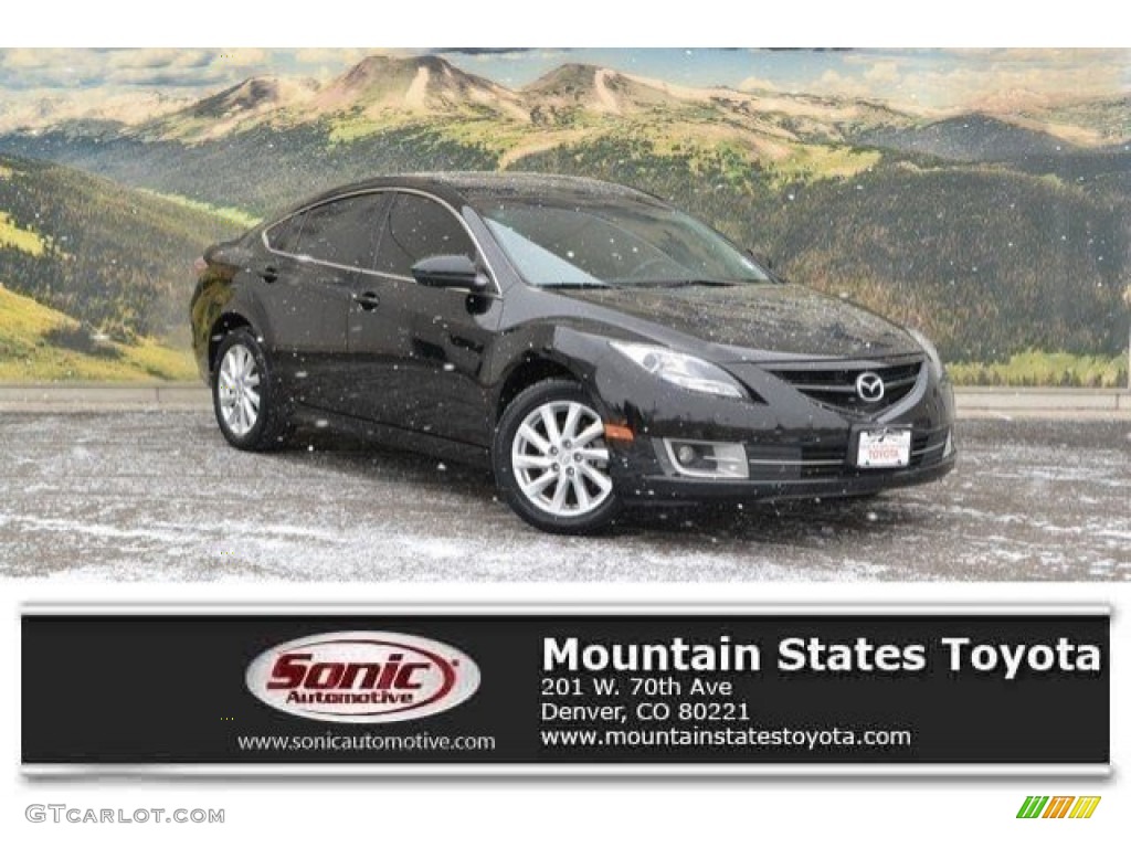 2012 MAZDA6 i Touring Sedan - Ebony Black / Black photo #1