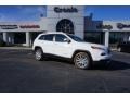 2017 Bright White Jeep Cherokee Limited  photo #1