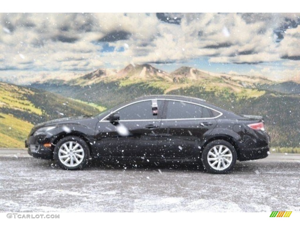 2012 MAZDA6 i Touring Sedan - Ebony Black / Black photo #6