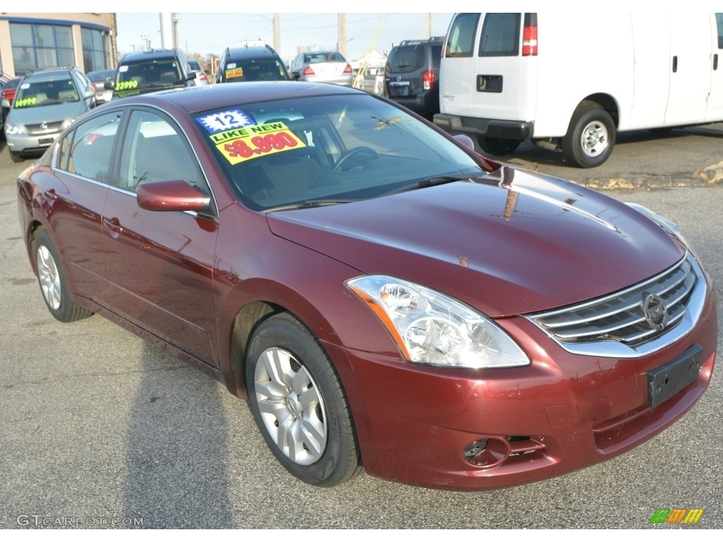 2012 Altima 2.5 S - Red Alert / Charcoal photo #3