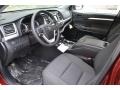Black 2017 Toyota Highlander LE AWD Interior Color