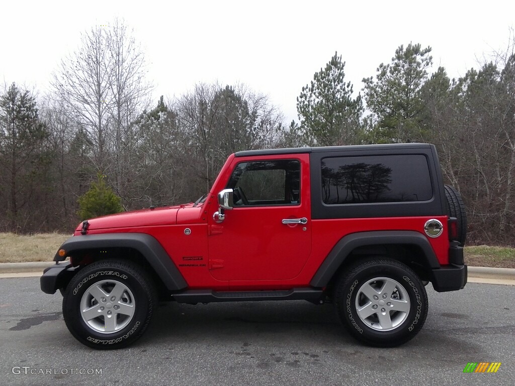 Firecracker Red Jeep Wrangler