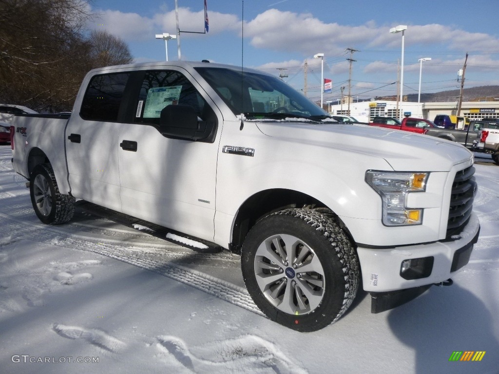 2017 F150 XL SuperCrew 4x4 - Oxford White / Black photo #9