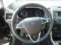Ebony 2017 Ford Edge SEL AWD Steering Wheel