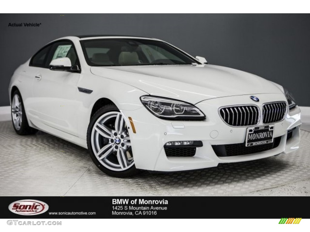 2017 6 Series 640i Coupe - Alpine White / Ivory White photo #1