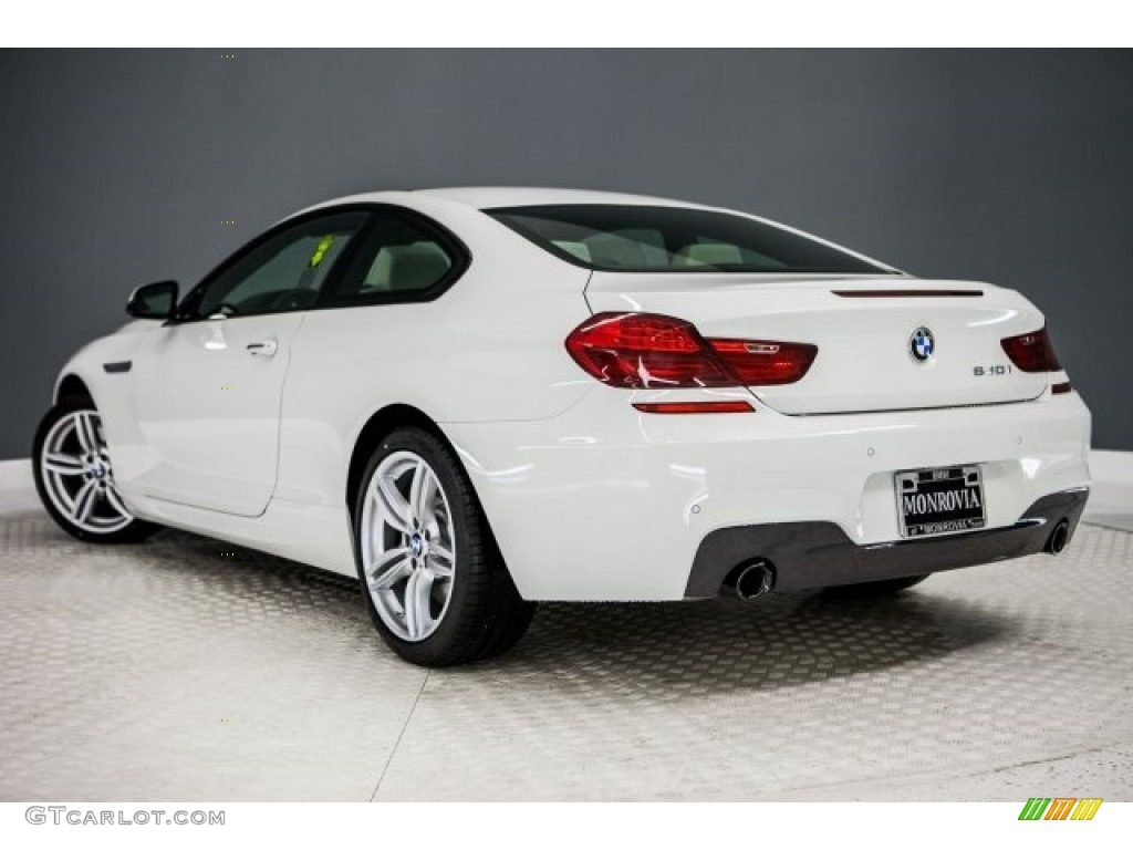 2017 6 Series 640i Coupe - Alpine White / Ivory White photo #3