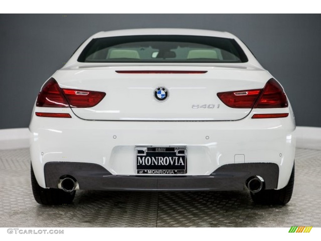 2017 6 Series 640i Coupe - Alpine White / Ivory White photo #4