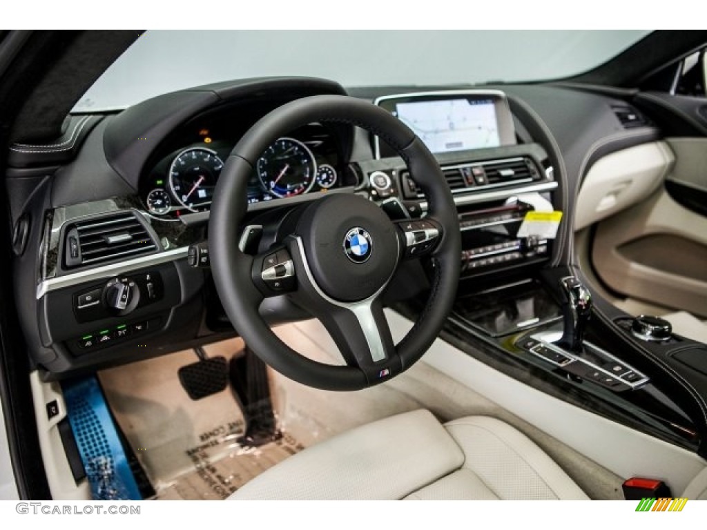 Ivory White Interior 2017 BMW 6 Series 640i Coupe Photo #117970268