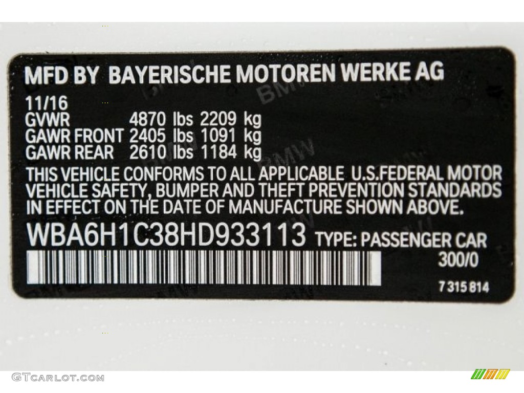 2017 6 Series 640i Coupe - Alpine White / Ivory White photo #11