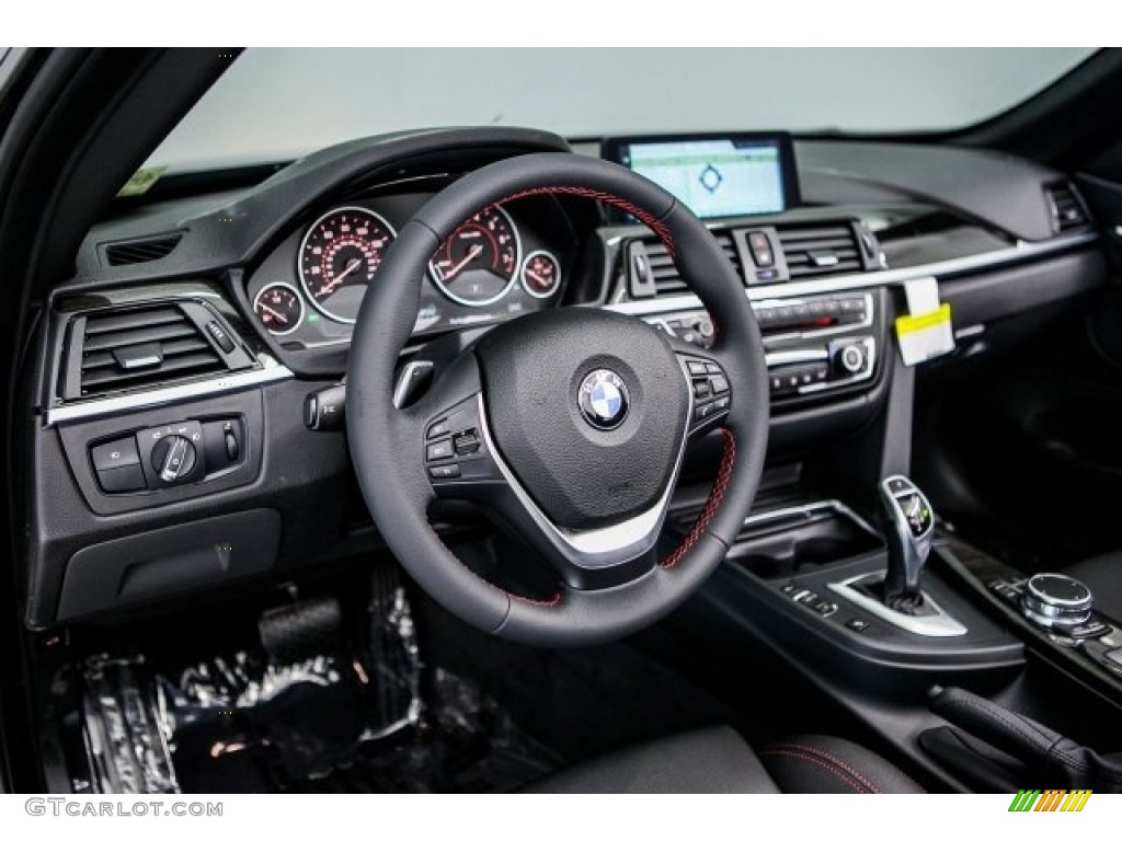 2017 BMW 4 Series 430i Convertible Black Dashboard Photo #117970439