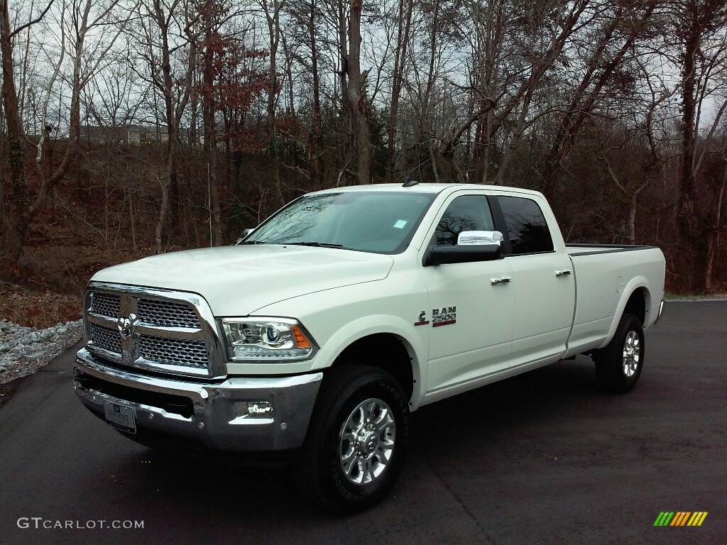 Pearl White 2017 Ram 2500 Laramie Crew Cab 4x4 Exterior Photo #117971435