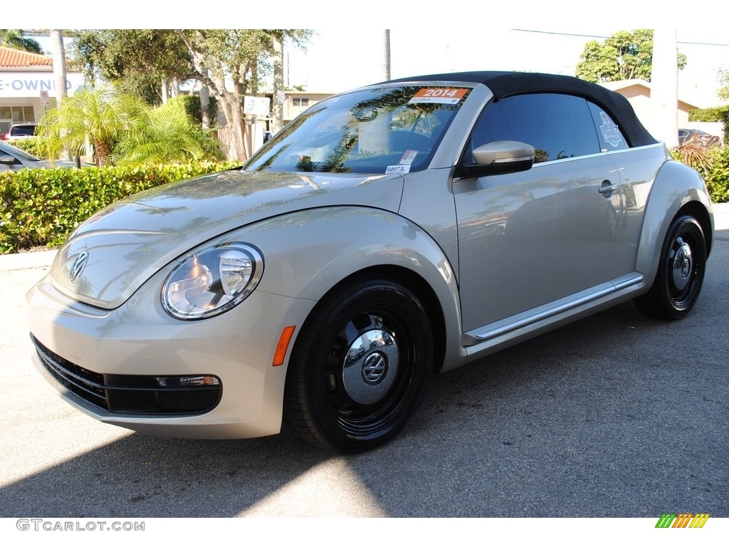 2014 Beetle 2.5L Convertible - Moonrock Silver Metallic / Titan Black photo #5