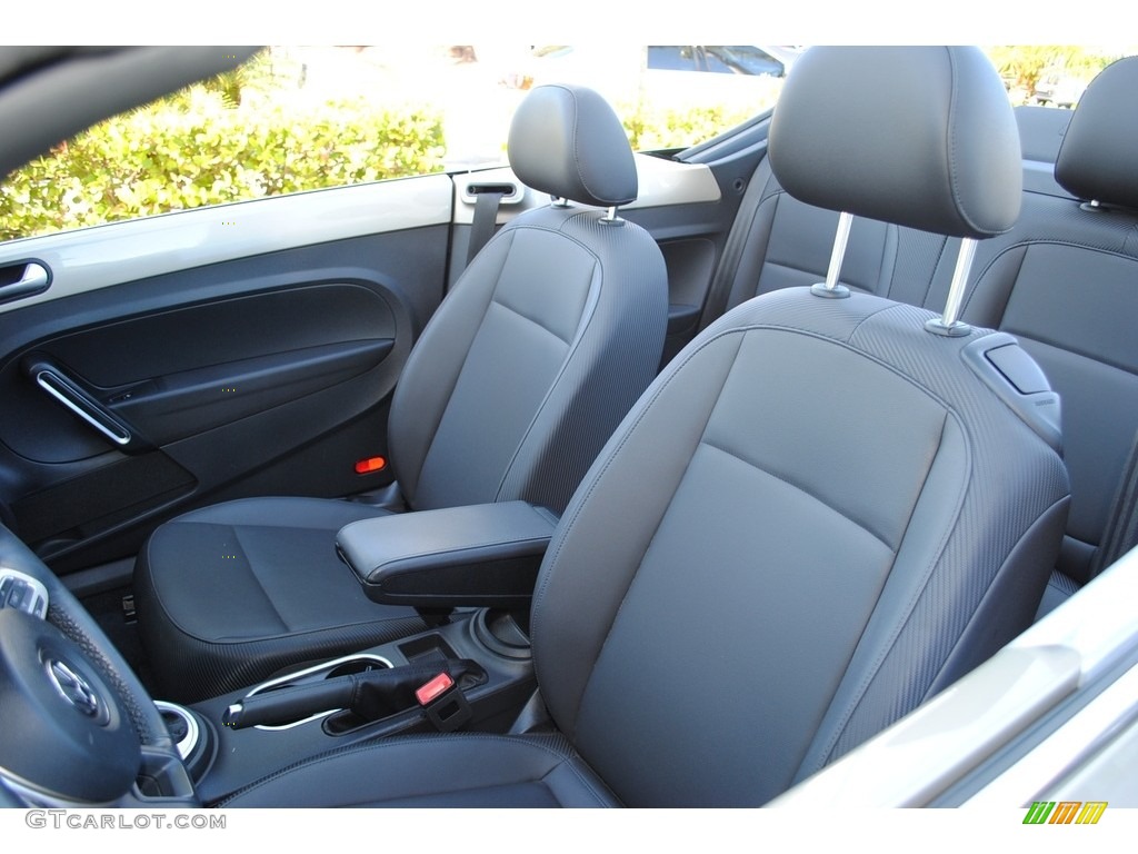 2014 Beetle 2.5L Convertible - Moonrock Silver Metallic / Titan Black photo #15