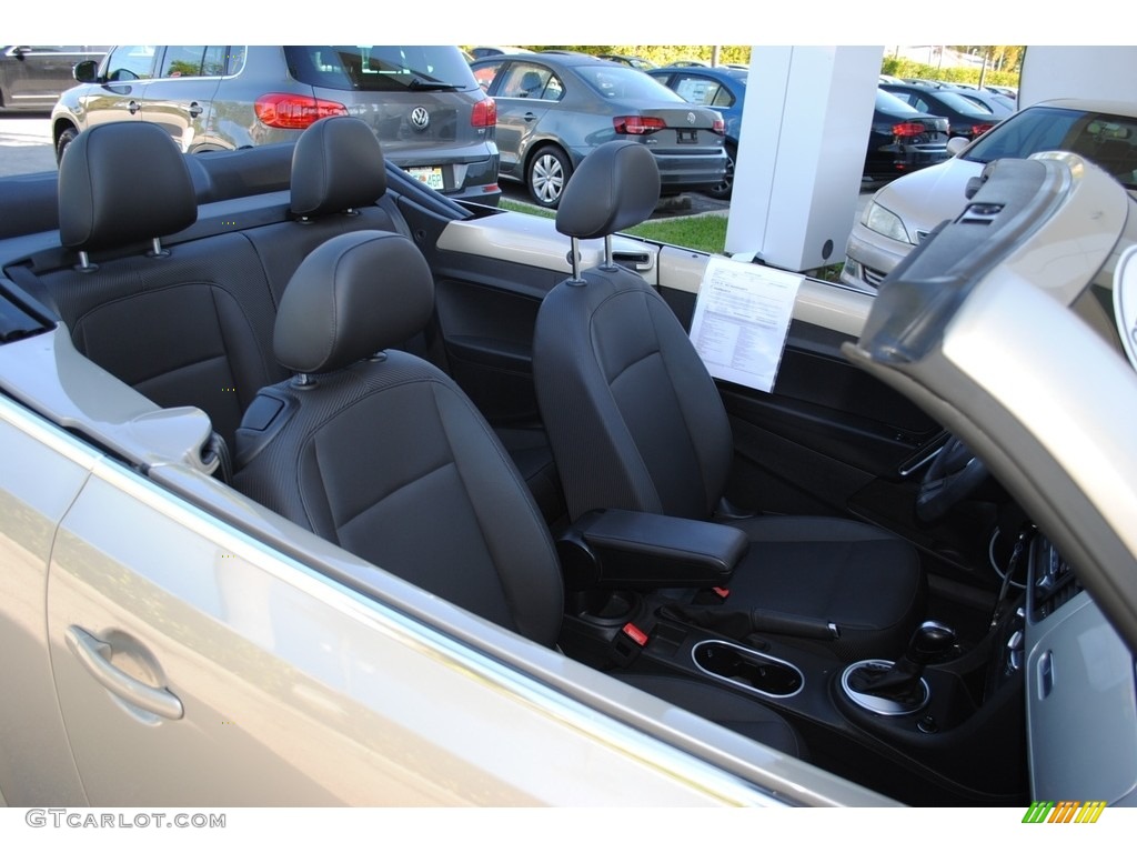 2014 Beetle 2.5L Convertible - Moonrock Silver Metallic / Titan Black photo #19