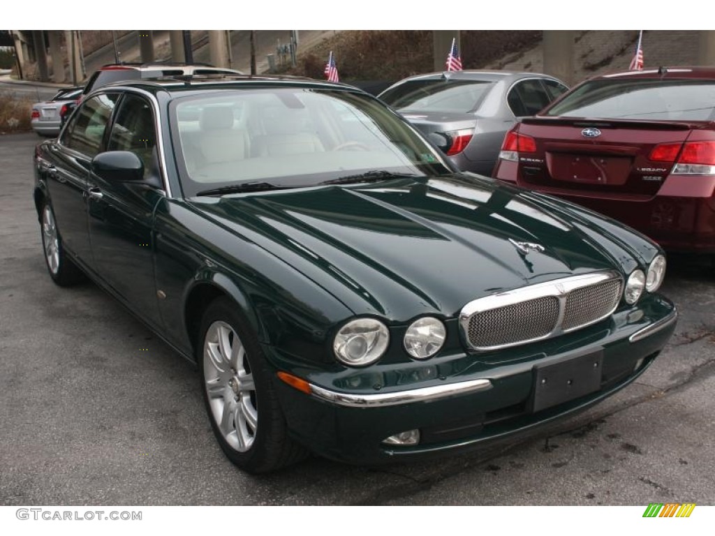 2006 XJ XJ8 L - British Racing Green / Barley photo #4