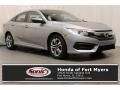 2017 Lunar Silver Metallic Honda Civic LX Sedan  photo #1
