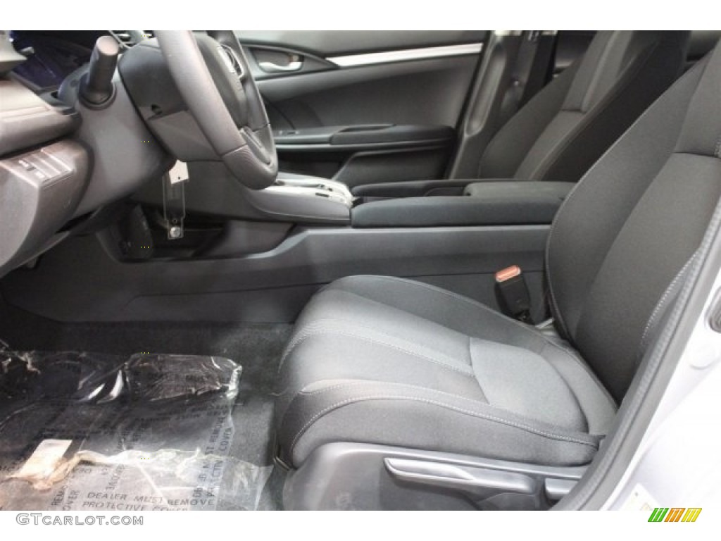 2017 Civic LX Sedan - Lunar Silver Metallic / Black photo #9