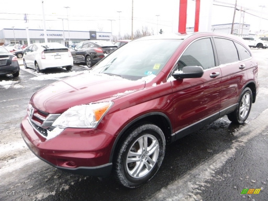 2010 CR-V EX AWD - Tango Red Pearl / Ivory photo #12
