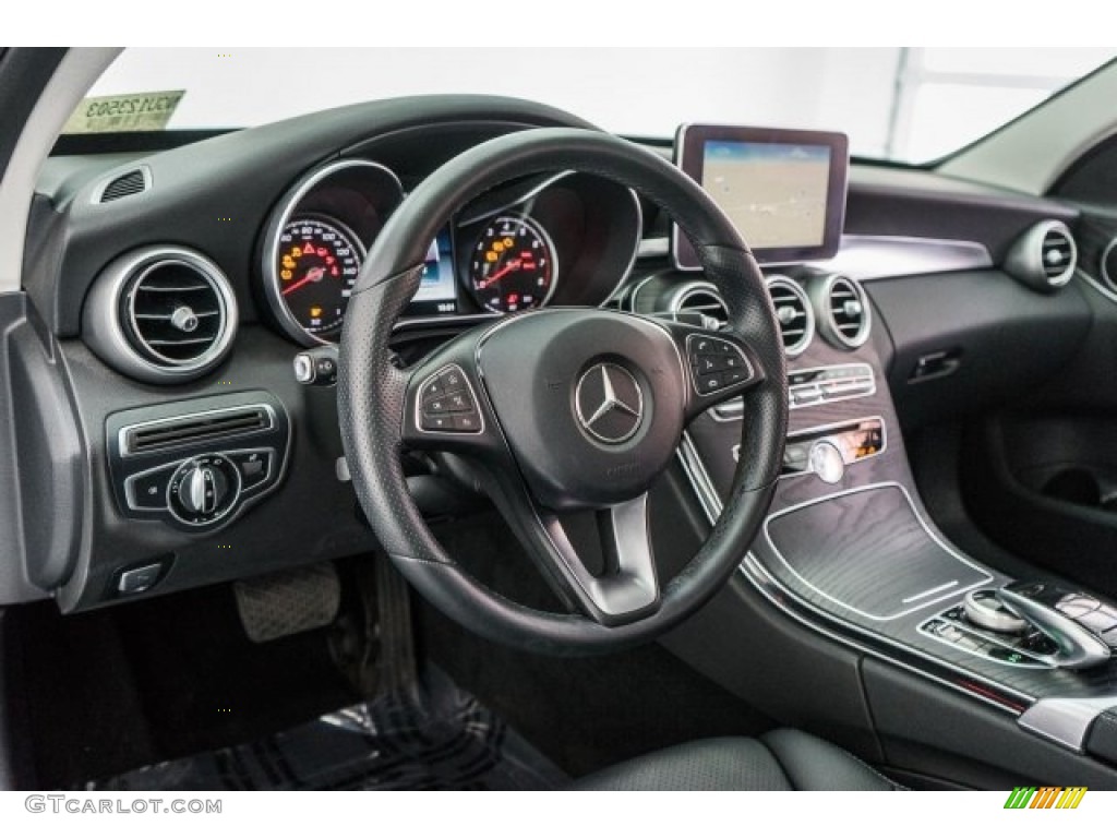 2016 Mercedes-Benz C 300 Sedan Black Dashboard Photo #117981183