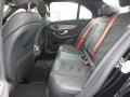 2016 Mercedes-Benz C Black w/Red Accent Interior Rear Seat Photo