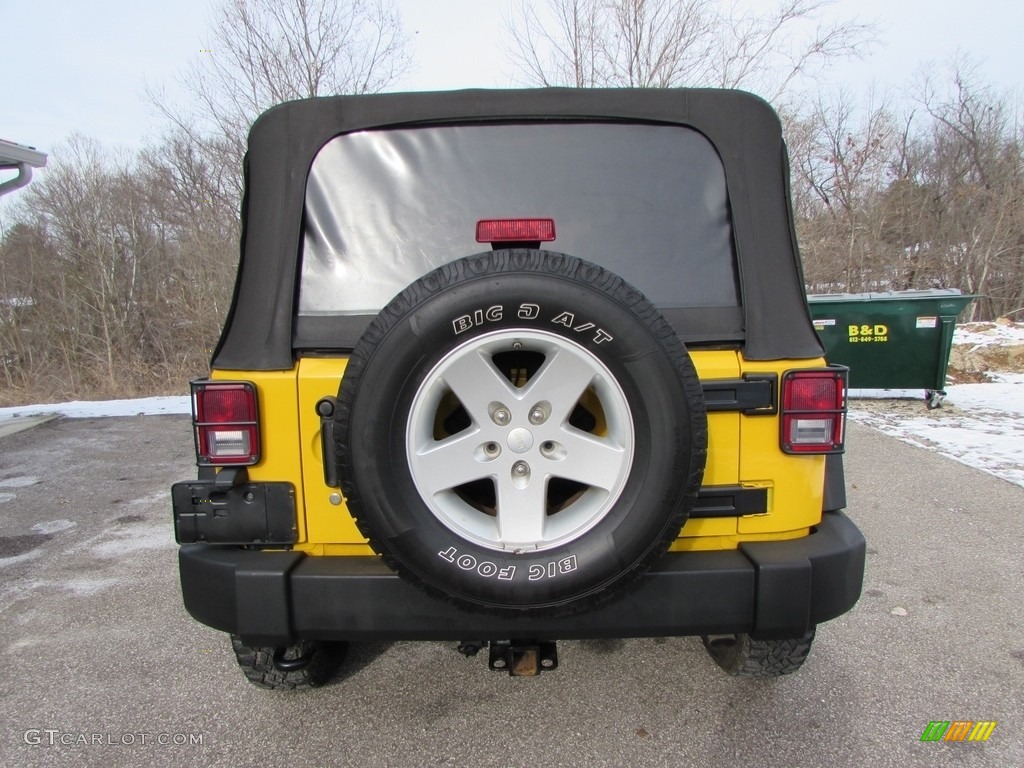 2009 Wrangler Unlimited X 4x4 - Detonator Yellow / Dark Slate Gray/Medium Slate Gray photo #4