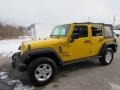 2009 Detonator Yellow Jeep Wrangler Unlimited X 4x4  photo #6