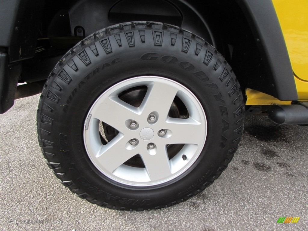 2009 Wrangler Unlimited X 4x4 - Detonator Yellow / Dark Slate Gray/Medium Slate Gray photo #10