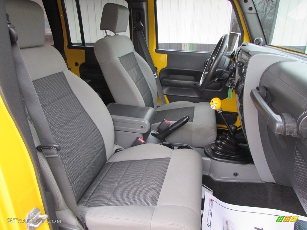 2009 Wrangler Unlimited X 4x4 - Detonator Yellow / Dark Slate Gray/Medium Slate Gray photo #21