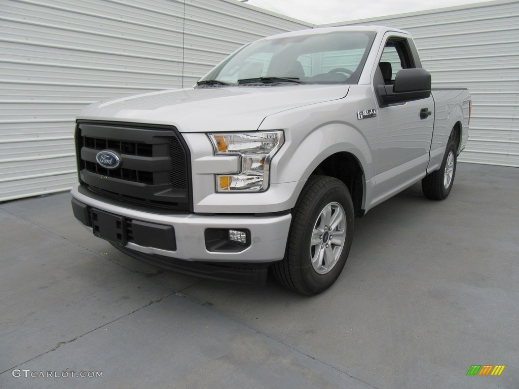 2017 F150 XL Regular Cab - Ingot Silver / Earth Gray photo #7
