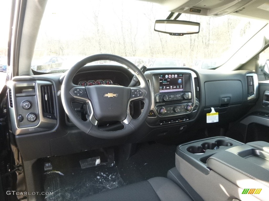 2017 Silverado 1500 LT Double Cab 4x4 - Black / Jet Black photo #12