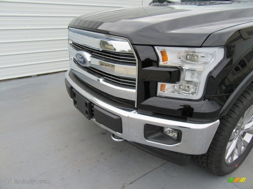 2017 F150 Lariat SuperCrew 4X4 - Shadow Black / Black photo #10