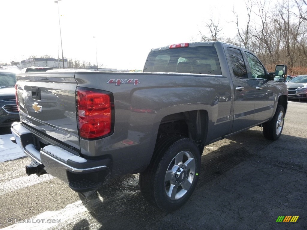 2017 Silverado 2500HD Work Truck Double Cab 4x4 - Pepperdust Metallic / Dark Ash/Jet Black photo #6