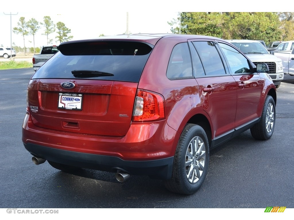 2014 Edge SEL - Ruby Red / Medium Light Stone photo #3