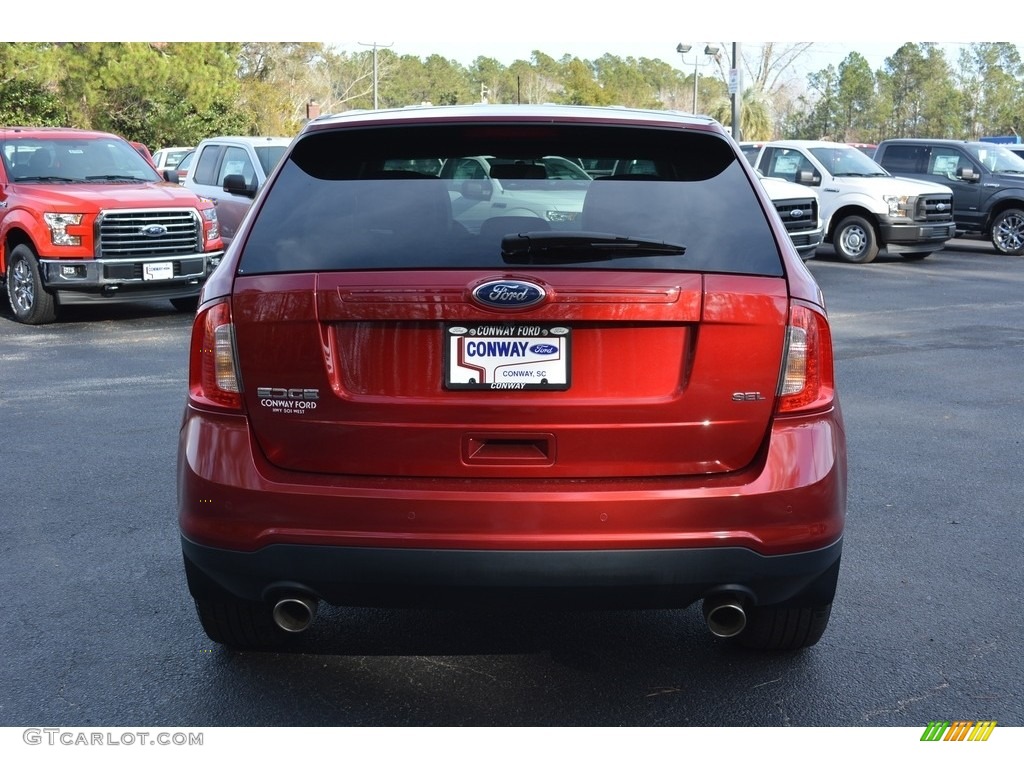 2014 Edge SEL - Ruby Red / Medium Light Stone photo #4