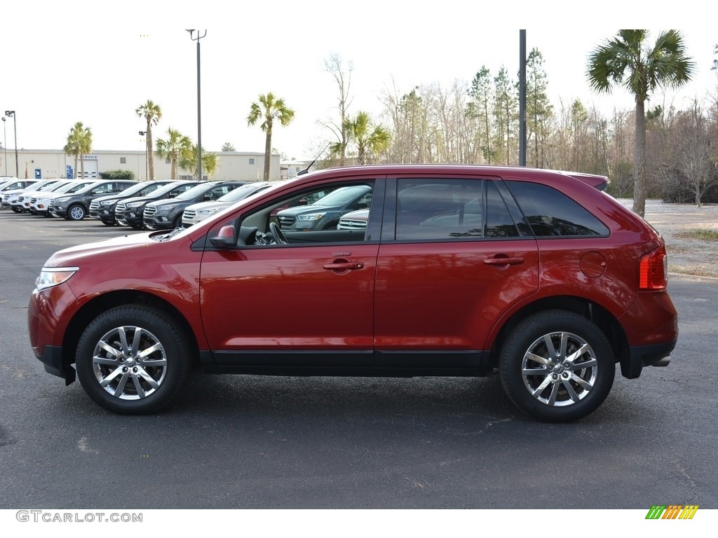 2014 Edge SEL - Ruby Red / Medium Light Stone photo #9