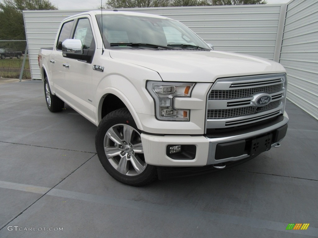 2017 F150 Platinum SuperCrew 4x4 - White Platinum / Black photo #1