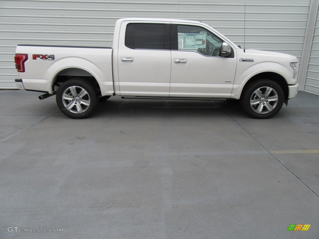 White Platinum 2017 Ford F150 Platinum SuperCrew 4x4 Exterior Photo #117994372