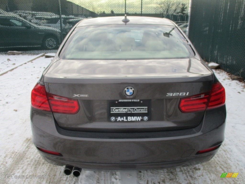 2014 3 Series 328i xDrive Sedan - Mojave Metallic / Venetian Beige photo #9