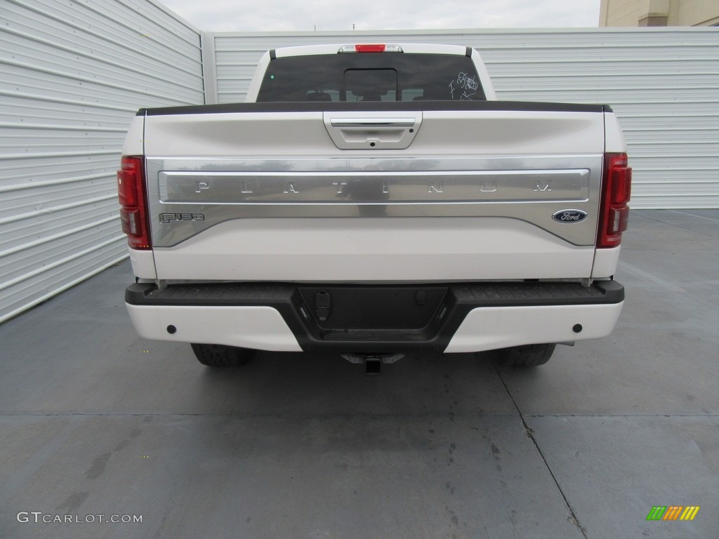 2017 F150 Platinum SuperCrew 4x4 - White Platinum / Black photo #5