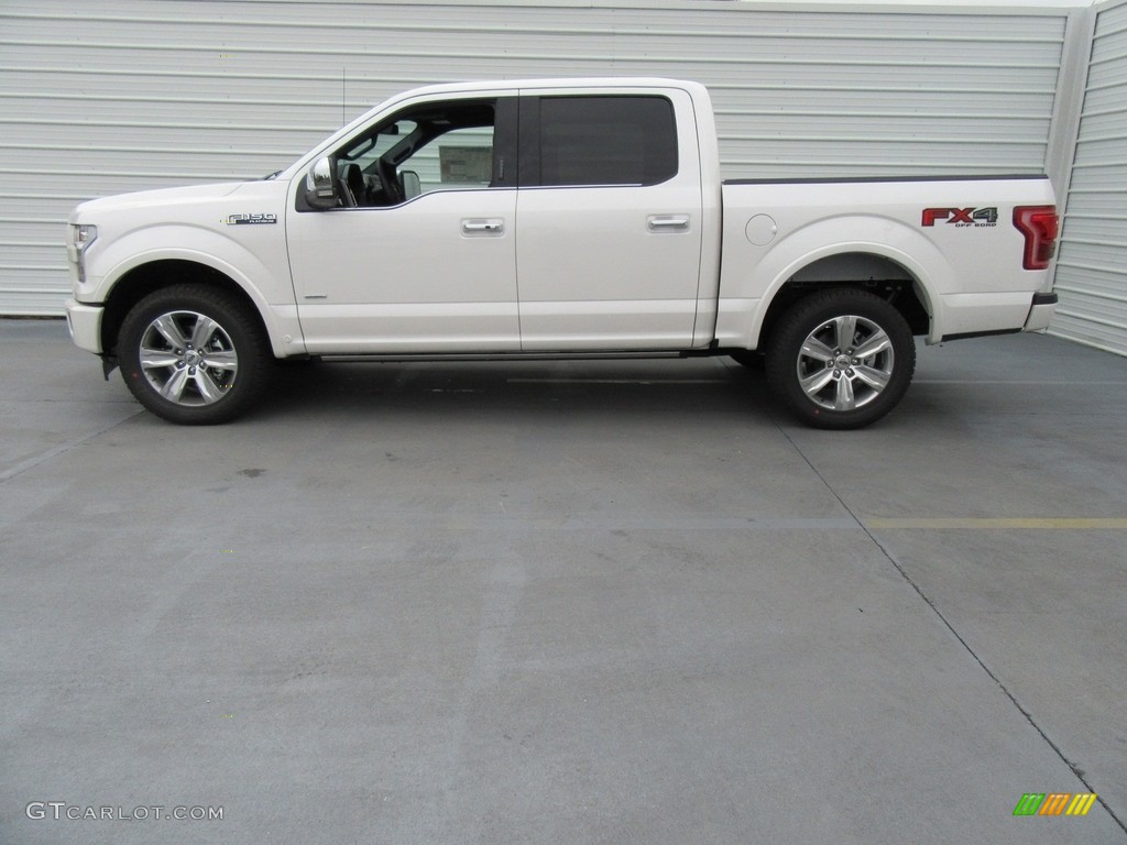 2017 F150 Platinum SuperCrew 4x4 - White Platinum / Black photo #6