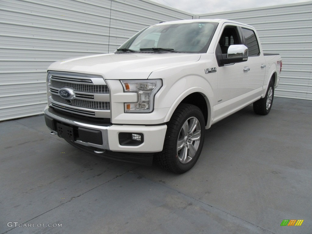 2017 F150 Platinum SuperCrew 4x4 - White Platinum / Black photo #7