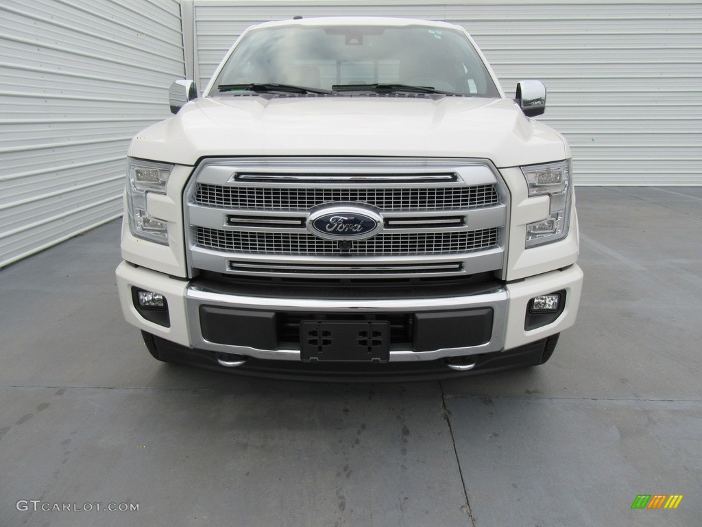 2017 F150 Platinum SuperCrew 4x4 - White Platinum / Black photo #8