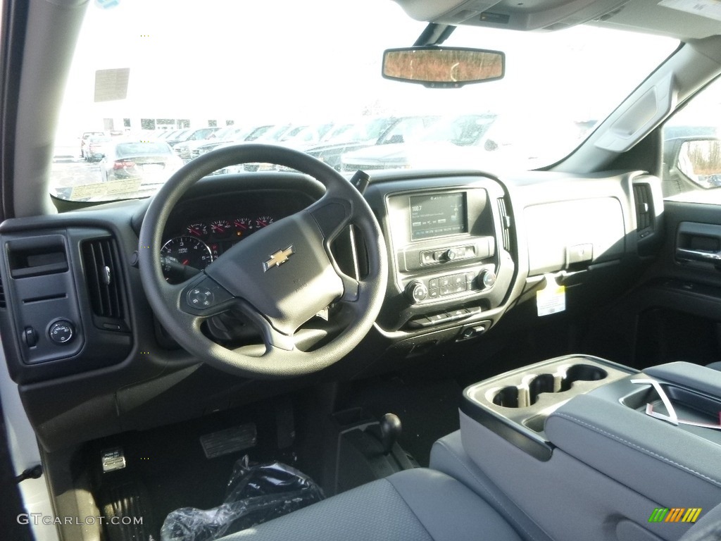 2017 Silverado 1500 Custom Double Cab 4x4 - Silver Ice Metallic / Dark Ash/Jet Black photo #13