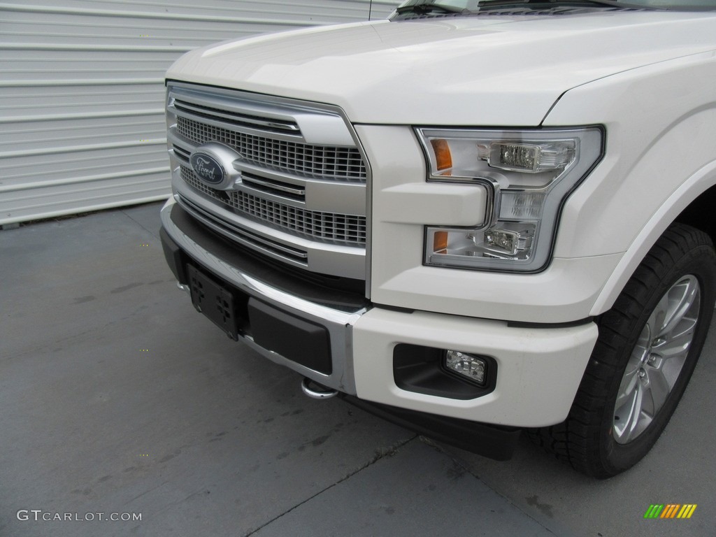 2017 F150 Platinum SuperCrew 4x4 - White Platinum / Black photo #10