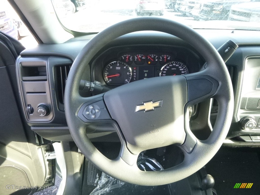 2017 Silverado 1500 Custom Double Cab 4x4 - Silver Ice Metallic / Dark Ash/Jet Black photo #18