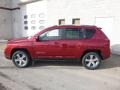 2017 Deep Cherry Red Crystal Pearl Jeep Compass High Altitude 4x4  photo #3